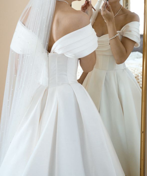 Suknia ślubna gorsetowa XS