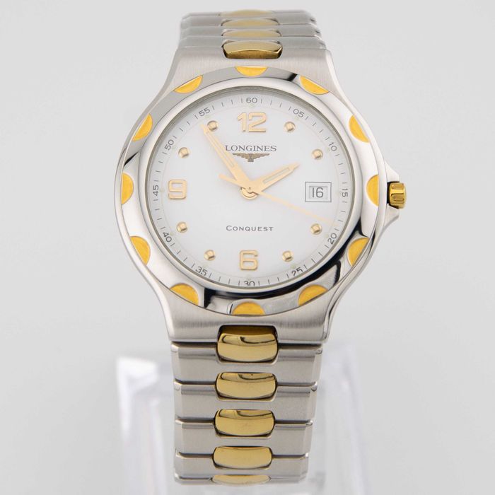 Męski Longines Conquest Stal / Złocony 37mm Kwarcowy Ref. L1.633.3