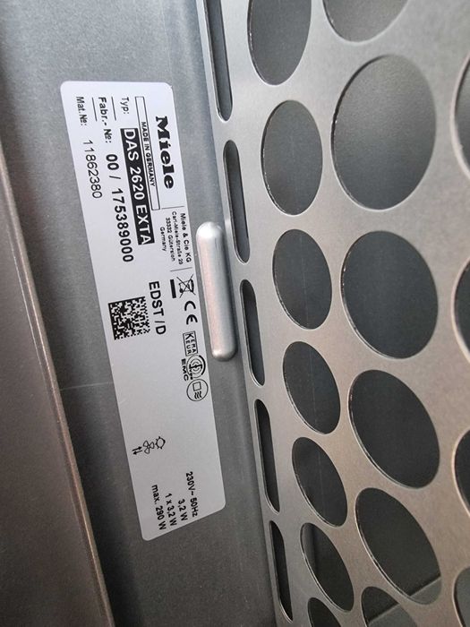 Okap, wyciąg podszafkowy Miele  DAS 2620 EXTA. Jak nowy, 60cm