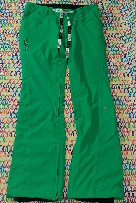 Зеленые горнолыжные вело брюки штаны Nikita. Размер M.