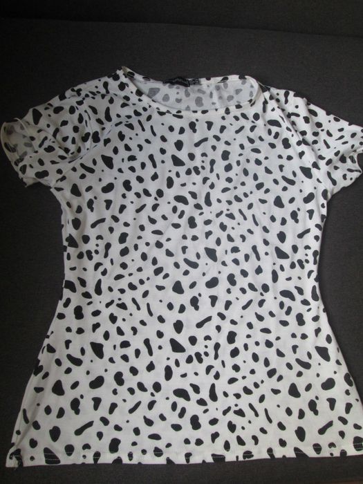 bluzka 42 PrettyLittleThing, w łatki, jak nowa, taliowana