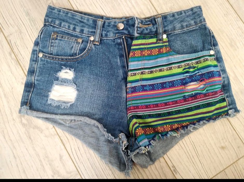 Spodenki szorty jeansowe S 36 krótkie latp