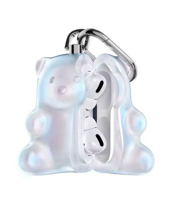 Новий силіконовий чохол для AirPods Pro 1/2 з карабіном