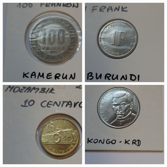 Monety Afryka różne państwa