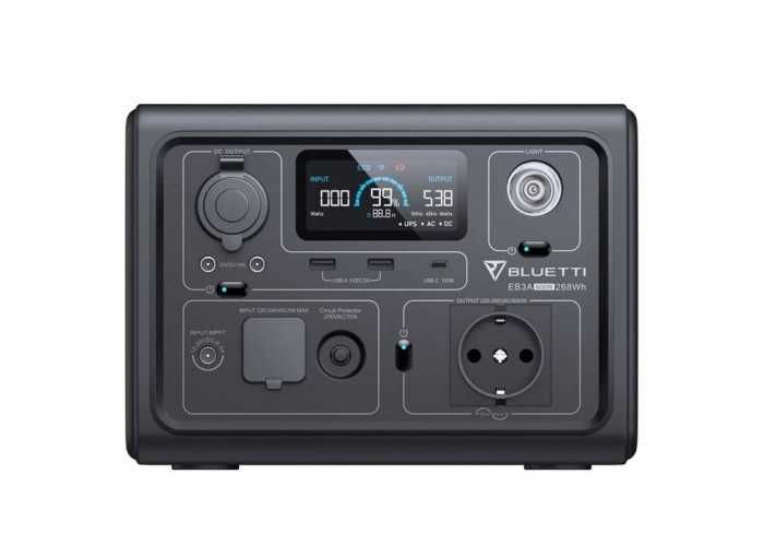 Зарядная станция Bluetti EB3A, 600 Вт, 268 Вт*ч (электростанция