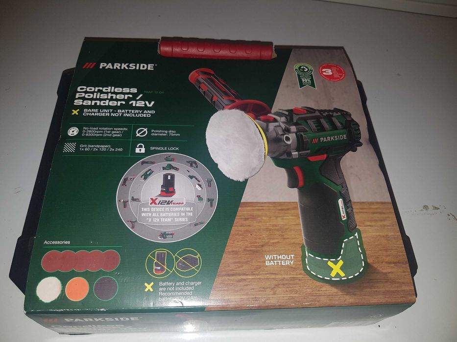 Polerka 12V Parkside nie użyta