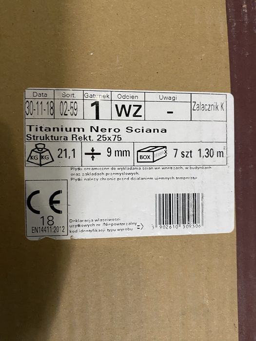Płytki ścienne glazura