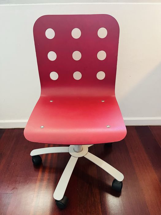 Cadeira de escritório vermelha Ikea