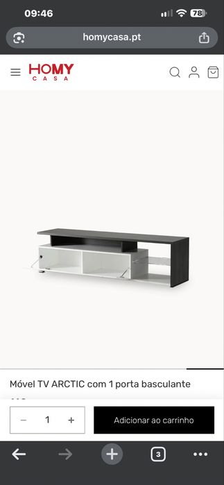 Movel de tv lacado