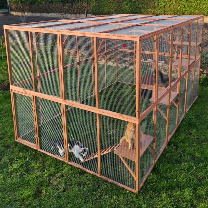 Wybieg dla kota kojec klatka woliera dla kotów