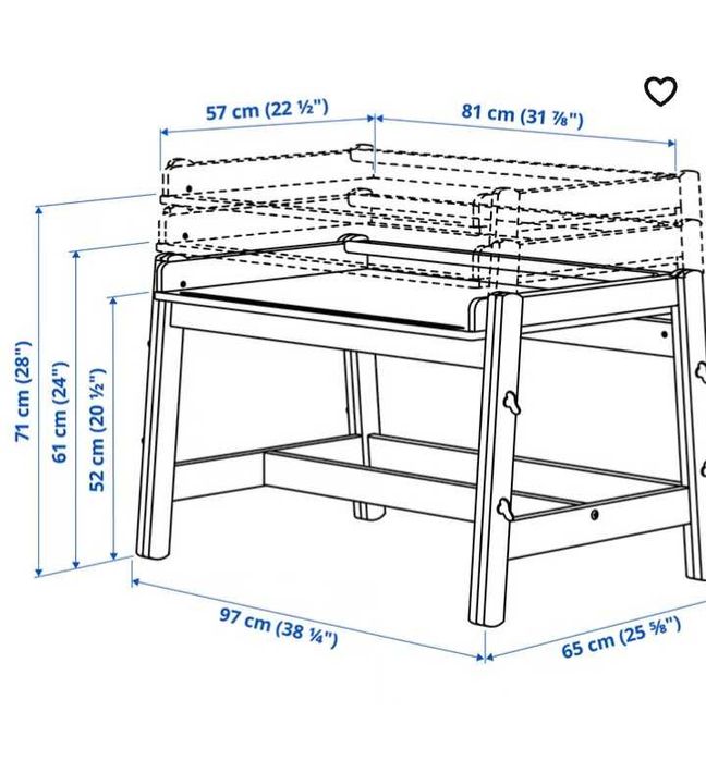 Secretária + banco p/criança IKEA