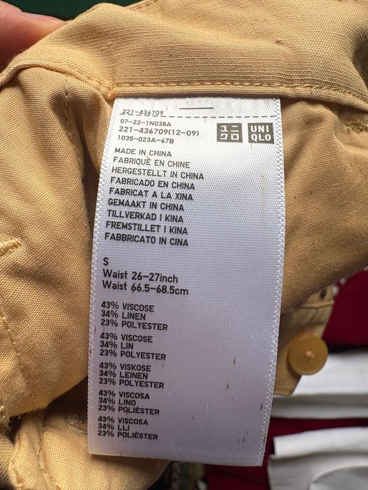 Шорти Uniqlo льняні і віскоза