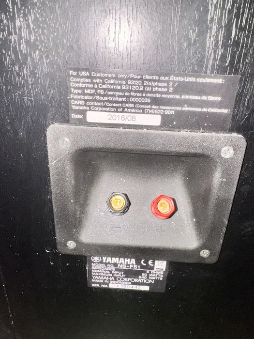 Zestaw kino domowe yamaha amplituner rx-v483 + głośniki + subwoofer