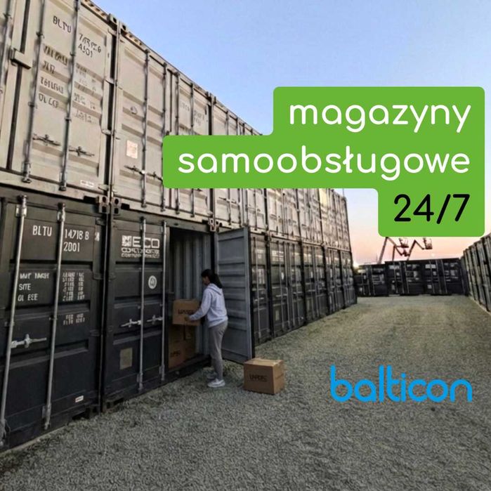 Magazyn samoobsługowy 13,8 m2  Self Storage Eco Containers Balticon EcoBox24.com