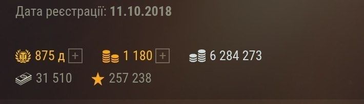 Особистий аккаунт в WoT