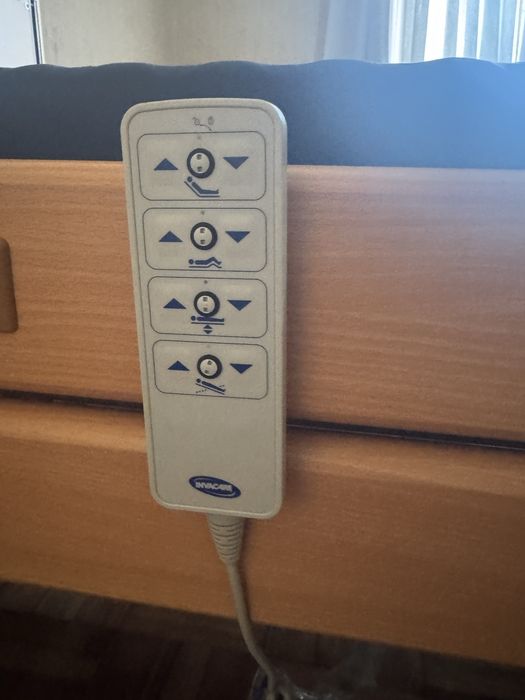 Cama articulada electrica com colchao e sobre colchao