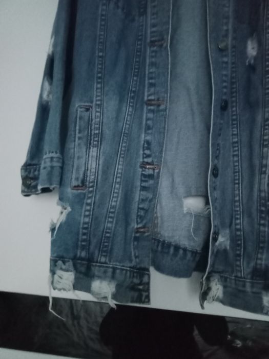 kurtka jeansowa- przedłużana