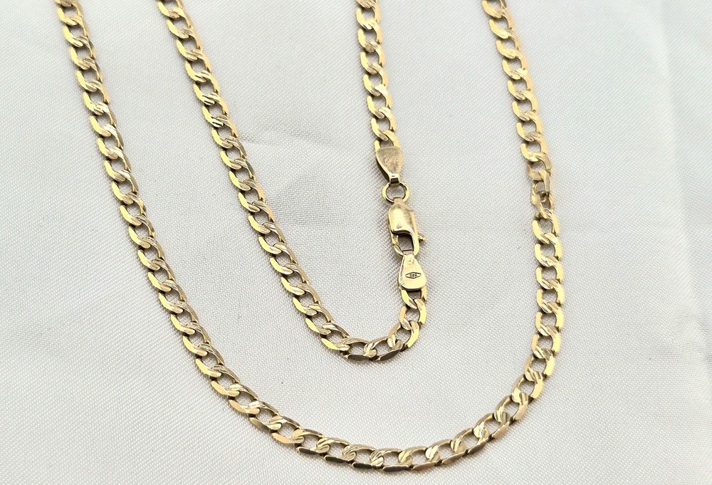 Klasyczny złoty łańcuszek pancerka 10,35g PR.585 14K dł. 58cm szer. 4mm