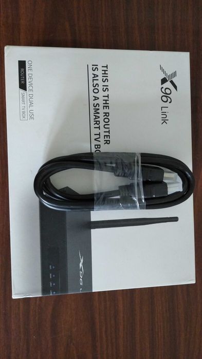 Смарт ТВ Android приставка + WIFI роутер 2 в 1 X96 Link 2/16GB 4K
