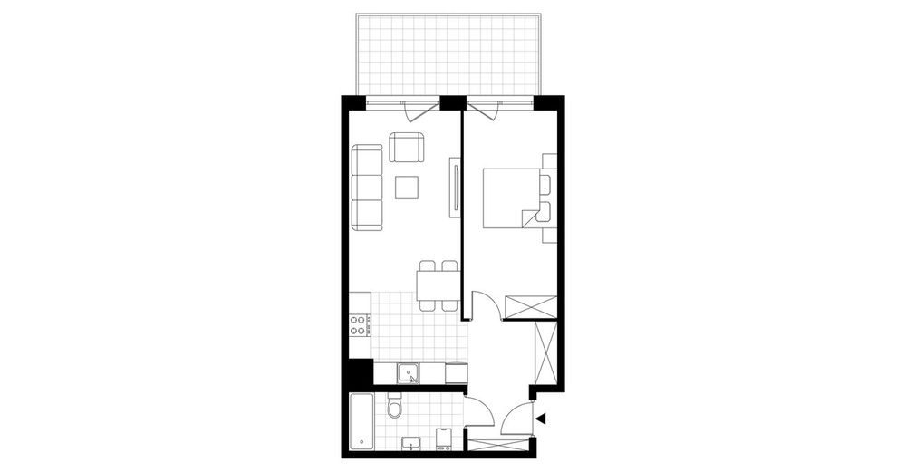 2-pokojowe mieszkanie 47m2 + balkon Bez Prowizji