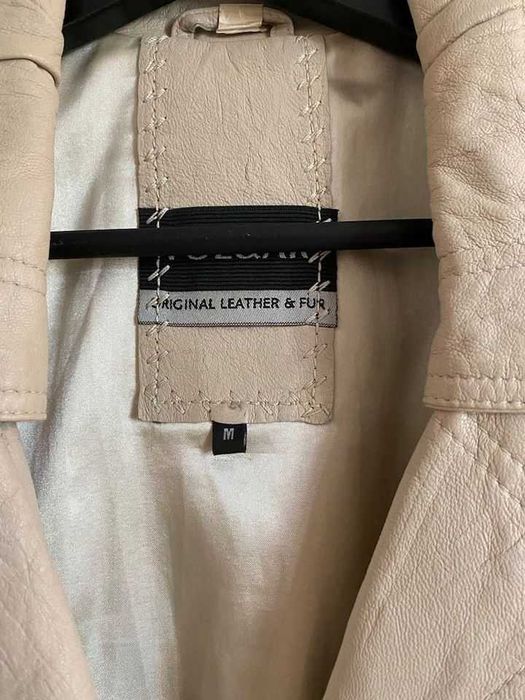 Linda jaqueta vintage de pele genuina