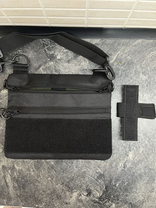 Сумка тактична з кобурою Чорна тактическая черная на подарунок чоловік