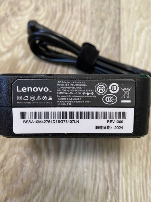 Блок живлення для ноутбука Lenovo 20V 3.25A 65W 4.0*1.7мм