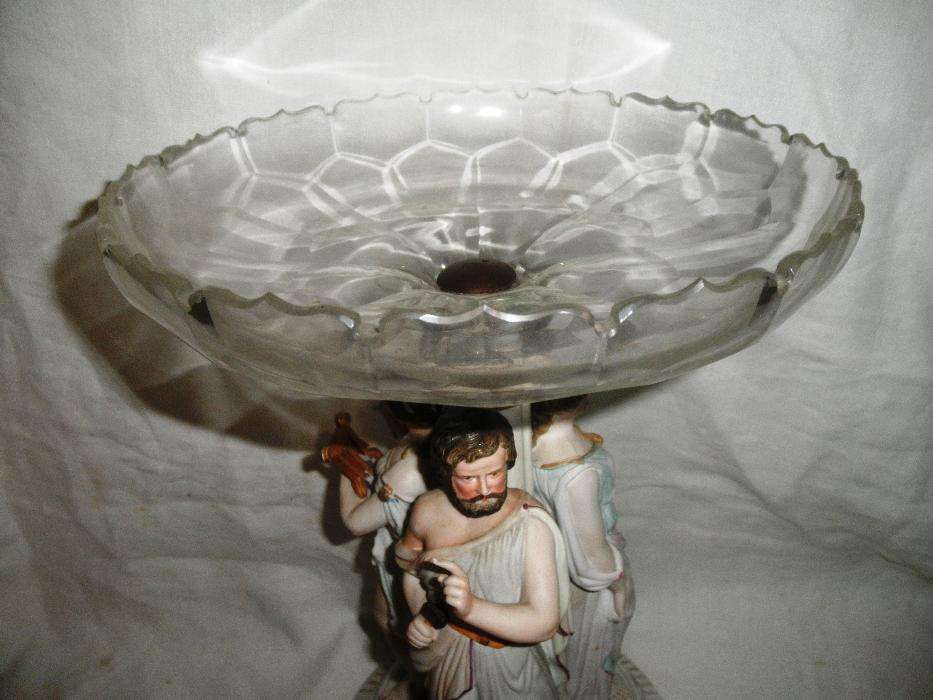 Fruteiro Francês Porcelana Vidro