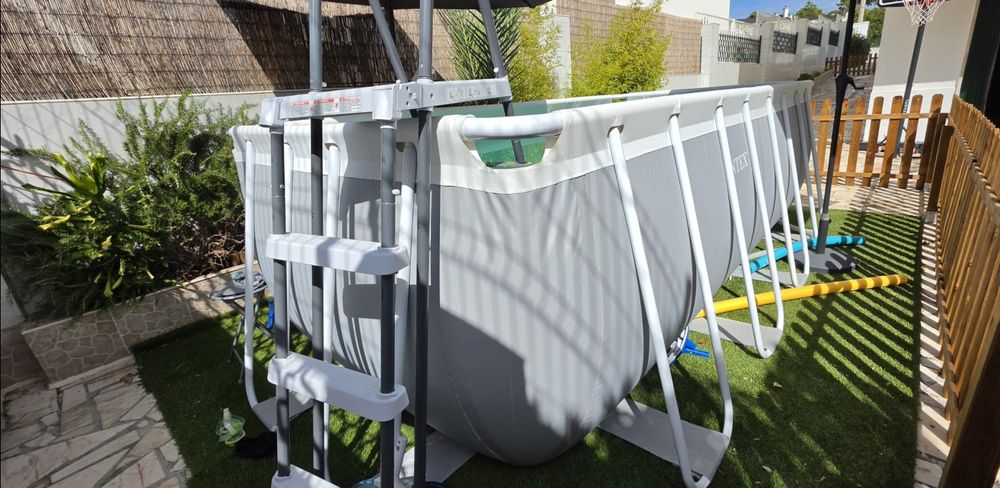 Piscina Intex, Bomba intex, escada e todos os acessórios