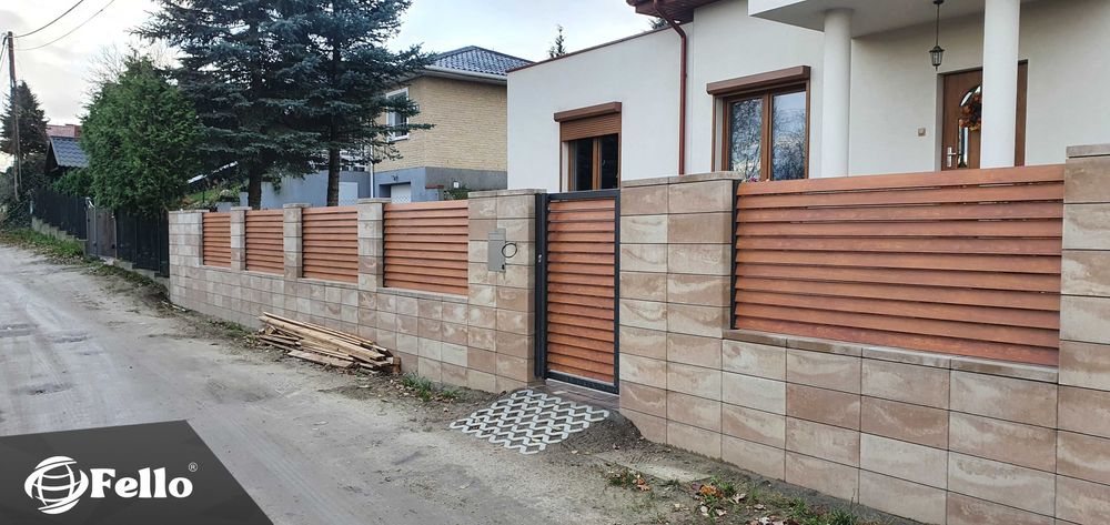 Ogrodzenie płot furtka bramka aluminium drewno imitacja na wymiar