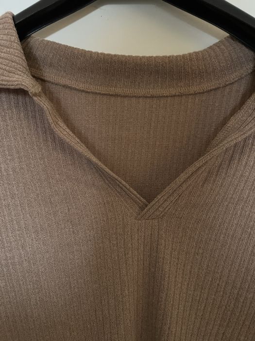 Camisola curta de manga comprida