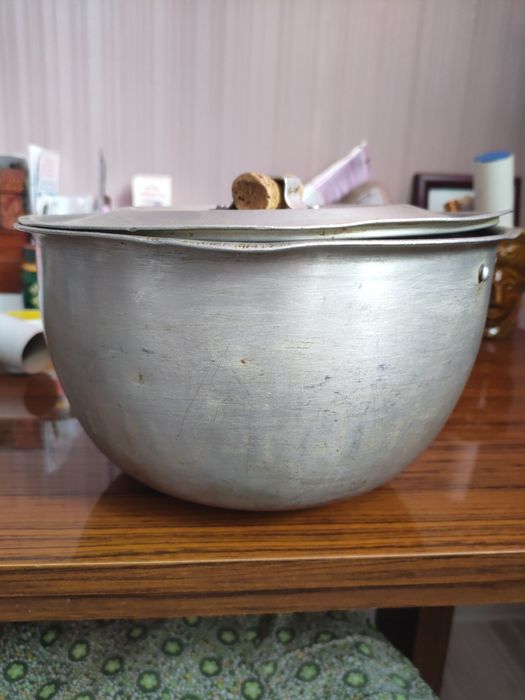 Казан с крышкой алюминиевые