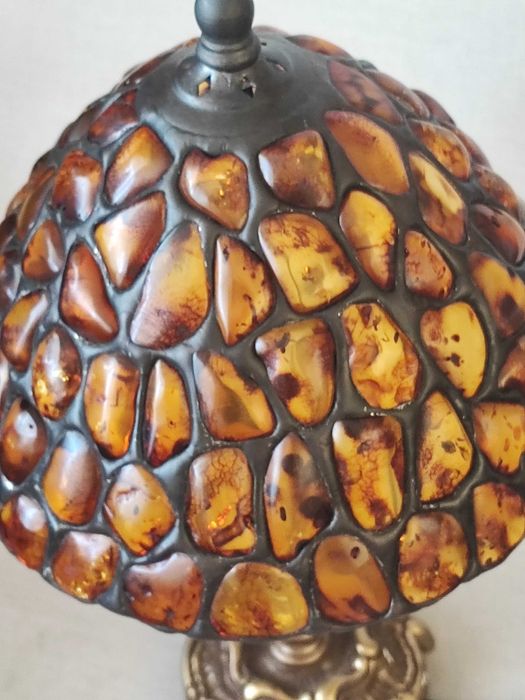 Lampa nocna bursztyn