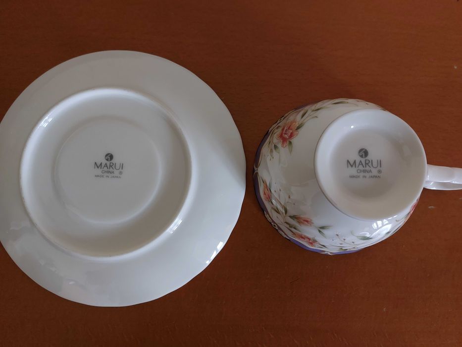 Conjunto de Chávena e Pires Vintage - Marui China (Made in Japan)