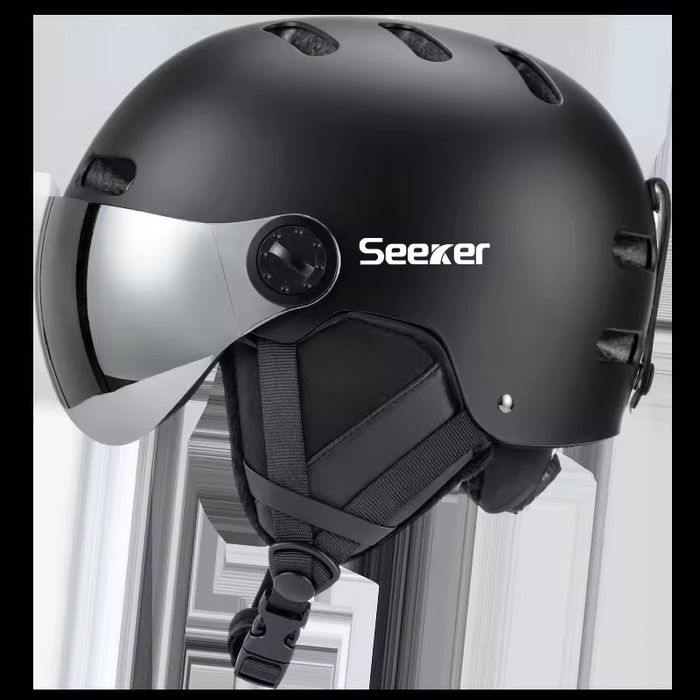 Kask narciarski Seeker rozmiary M i L  zintegrowany z goglami