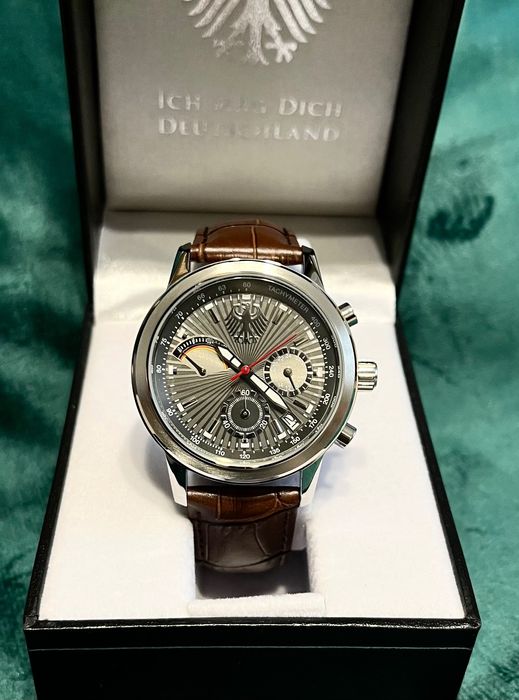 Zegarek Bundestag TMI mechaquartz caliber VK83 Orzeł Prawo i Wolność