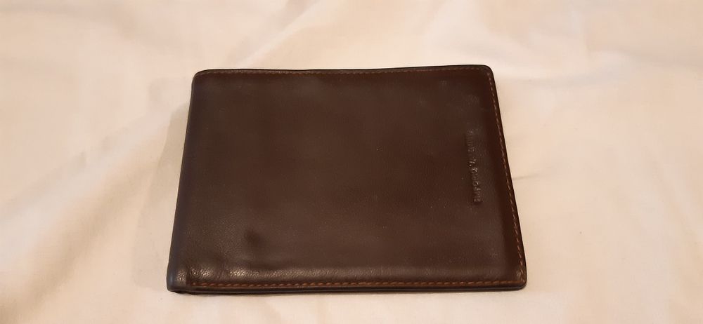 Carteira em pele Emporio Valentino