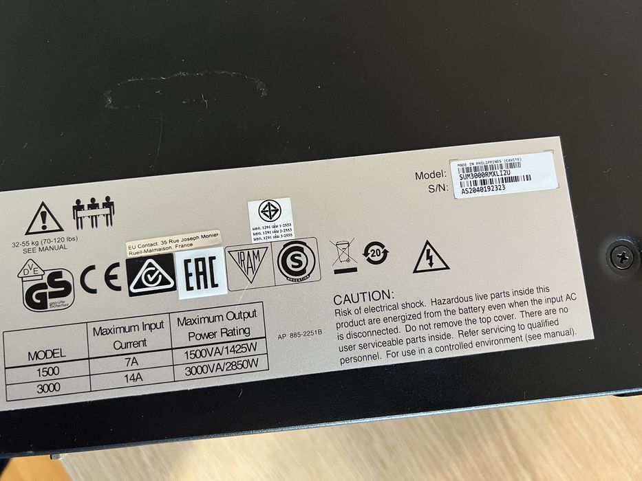 ИБП APC Smart UPS XL3000 / Серверный бесперебойник SUM3000RMXLI2U с доп блоком батарей