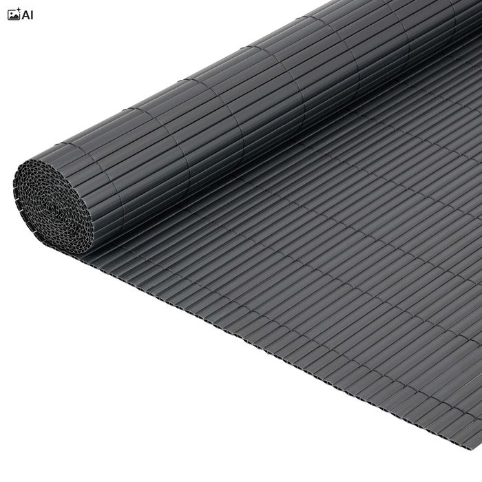Osłona balkonowa mata PCV 160x500 cm BARU antracyt