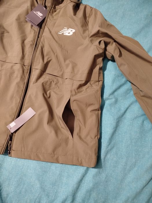 Nowa zielona khaki kurtka ocieplana News Balance XL