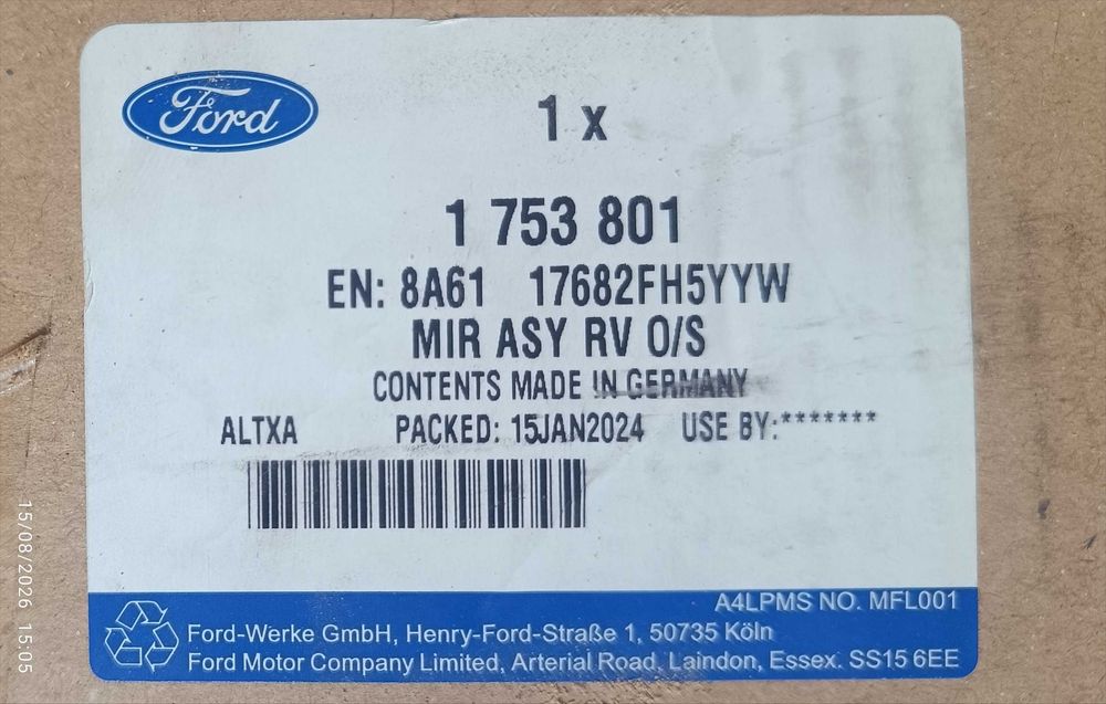 Retrovisor Ford Fiesta