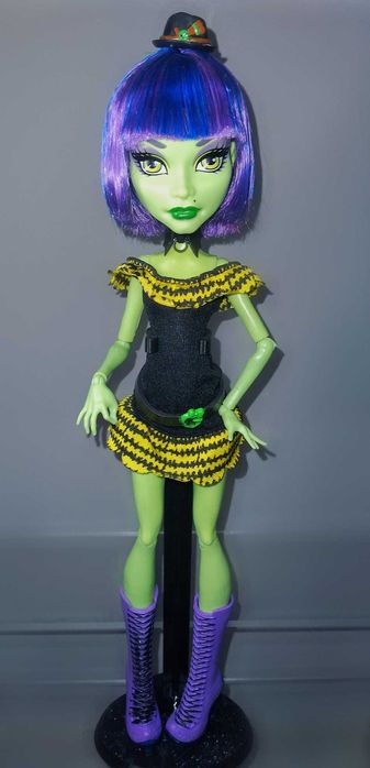 лялька монстер хай сам відьма create a monster witch з підставкою