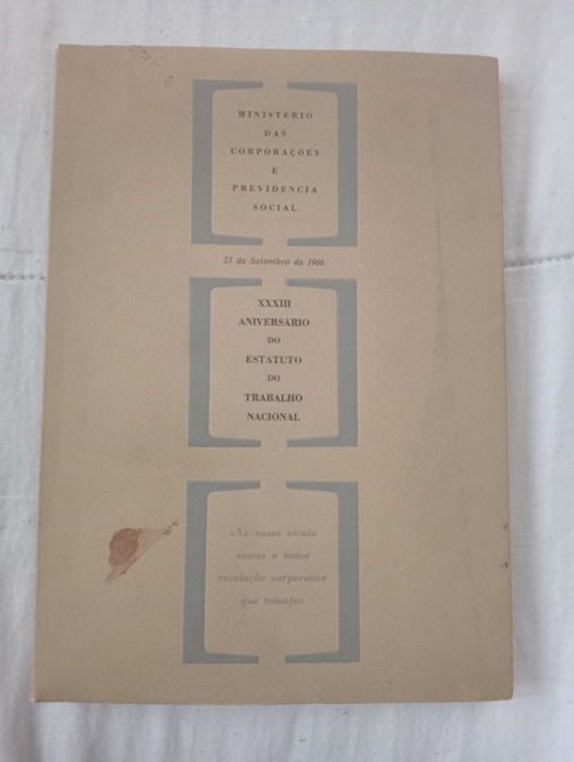 XXXIII Aniversário do estatuto do trabalho nacional