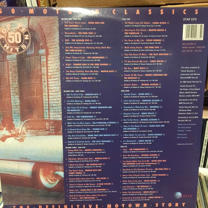 Vinil Triplo: The Motown - 50 Motown classics - 1990