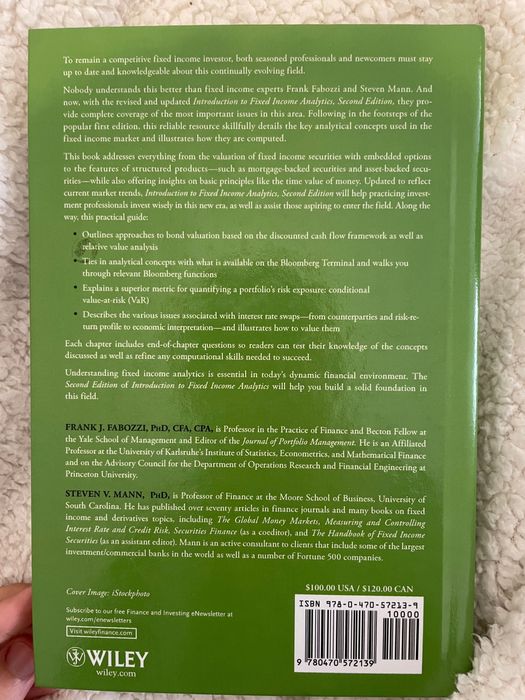 Introduction to Fixed Income Analytics