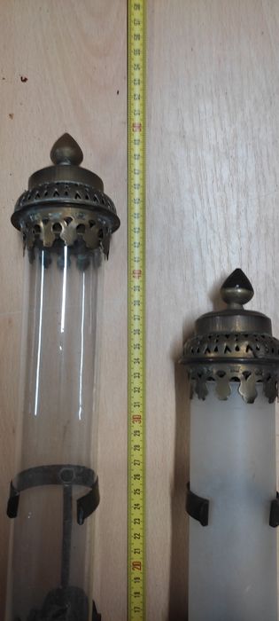 Stare kolekcjonerskie lampy wagonowe sygnowane