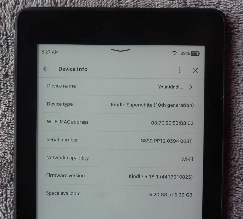 Kindle paperwhite 4 10th generacja - 8 GB pamięci Z REKLAMAMI "00BT"