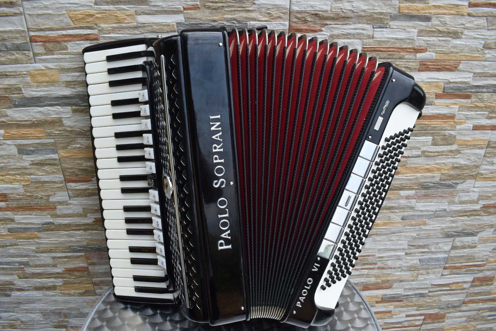 Acordeao Paolo Soprani 4 Voz 120 Baixos,N 330