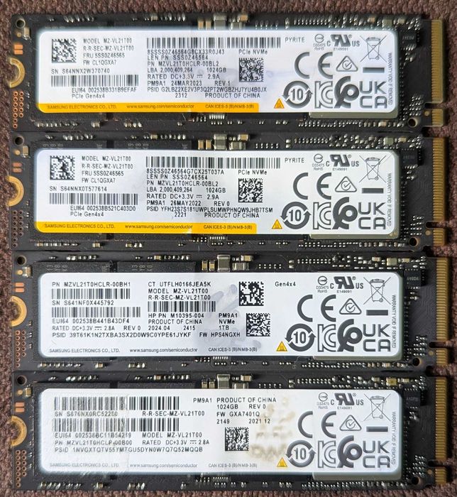SSD M2 NVME PciE 4.0  256-512-1-2TB