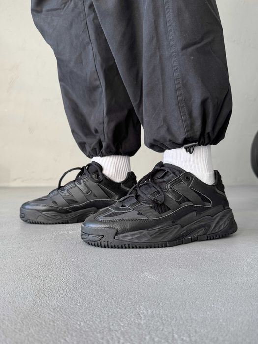 Мужские кроссовки Adidas Niteball "Black" Размеры 40-45